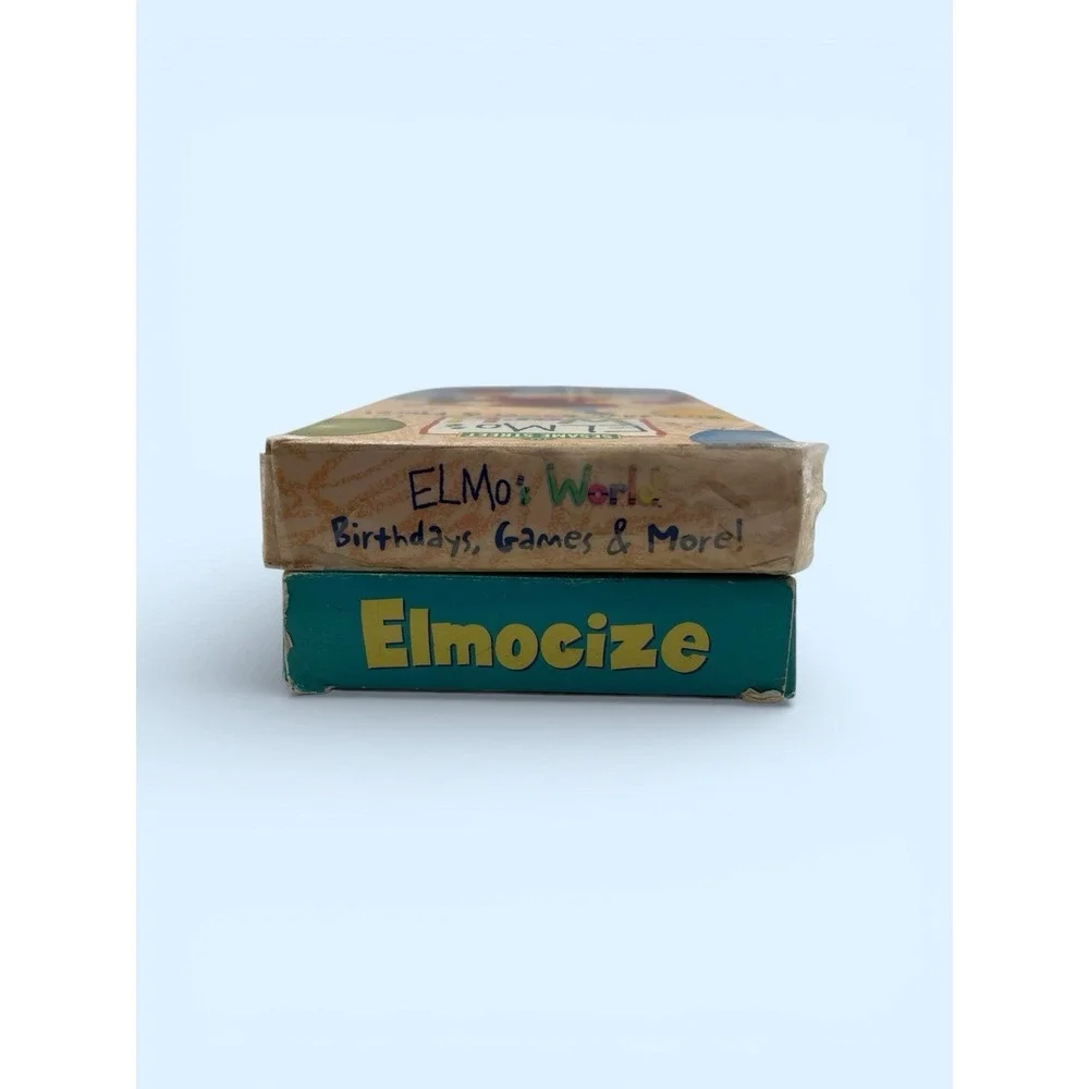Sesame Street Elmo VHS LOT Elmocize [VHS] & ELMOS WORLD